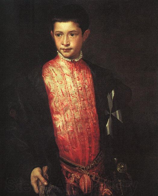 TIZIANO Vecellio Portrait of Ranuccio Farnese ar